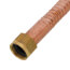 3/4" FIP Swivel x 3/4" Female Sweat Straight Corrugated Hose Water Heater Connector (18" Length)