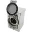 50A Power Inlet Box, Aluminum w/ Flip Lid Front Connection, NEMA CS6365