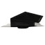 Steel Roof Cap for 6" Round Ducting w/ Backdraft Damper (Black)