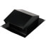 Steel Roof Cap for 6" Round Ducting w/ Backdraft Damper (Black)