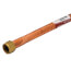 3/4" PEX Press x 3/4" FIP Swivel Corrugated Hose Water Heater Connector with Ball Valve (15" Length)