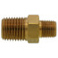 Nipple, Hex-1/4" X 1/8" Brass