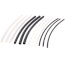 6" Black And White Polyolefin Heat Shrink Tubing, 600V (Pack of 12)