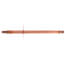 1/2" PEX Crimp x Bracketed Spin Closed Copper Stub Out Bullet (12" Length)