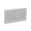 24" x 8" White Baseboard Return Air Grille (674 Series)
