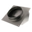 Model 641 Aluminum Wall Cap for 6" Round Duct, Natural Finish