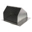 Model 641 Aluminum Wall Cap for 6" Round Duct, Natural Finish
