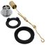 AB&A Brass Waste & Overflow Kit, 20 Gauge w/ Tip Toe Stopper