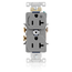 Duplex Receptacle, Heavy-Duty Industrial, Split-Circuit, 20A 125V NEMA 5-20R, 2P 3W (Gray)