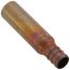 PowerPEX 1/2" PEX x 1/2" Male Sweat Copper Fitting Straight Adapter, 2" Long (Lead Free)