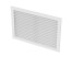 20" x 20" (Wall Opening Size) White Aluminum Return Air Grille w/ 90-Degree Fixed Blade (RH90 Series)