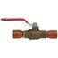 1" CPVC MetalHead Full Port Brass Ball Valve w/ Drain (Lead Free)