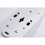 2' LED Linear Strip Light, Field Selectable, With Sensor, White Finish