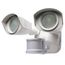 LED Security Light Dual Head White Finish 3000K Motion Sensor