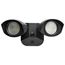 LED Security Light Dual Head Black Finish 3000K