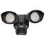 LED Security Light Dual Head Black Finish 3000K Motion Sensor