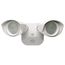 LED Security Light Dual Head White Finish 4000K