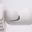 LED Security Light Dual Head White Finish 4000K