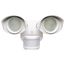 LED Security Light Dual Head White Finish 4000K Motion Sensor