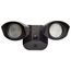 LED Security Light Dual Head Bronze Finish 4000K