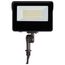 LED Tempered Glass Flood Light w/ Bypassable Photocell CCT Selectable 3K/4K/5K Wattage Adjustable 15W/25W/35W ColorQuick and PowerQuick Technology Bronze Finish