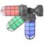 LED Adjustable Vapor Tight Fixture 20W RGB Selectable Gray Finish