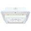 Square LED Wide Beam Angle Canopy Light 3K/4K/5K CCT Selectable 60W/75W/90W Wattage Selectable White Finish