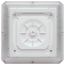 Square LED Wide Beam Angle Canopy Light 3K/4K/5K CCT Selectable 60W/75W/90W Wattage Selectable White Finish