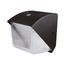 40 Watt Small LED Wall Pack w/ Integrated Bypassable Photocell CCT Selectable 120-277 Volts Dusk to Dawn Security Lighting IP65 Bronze Finish
