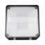 40 Watt Small LED Wall Pack w/ Integrated Bypassable Photocell CCT Selectable 120-277 Volts Dusk to Dawn Security Lighting IP65 Bronze Finish