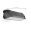 80 Watt Full Cutoff LED Wall Pack CCT Selectable 9600-10K Lumens DLC Premium