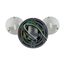 LED Security Light Dual Head Motion Sensor Included White Finish 3000K