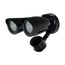 LED Security Light Dual Head Motion Sensor Included Black Finish 3000K