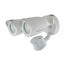 LED Security Light Dual Head Motion Sensor Included White Finish 4000K