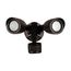 LED Security Light Dual Head Motion Sensor Included Bronze Finish 4000K