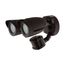LED Security Light Dual Head Motion Sensor Included Bronze Finish 4000K