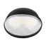 LED Small Round Wall Pack 20W CCT Selectable Bypassable Photocell 120-277 Volt Black Finish