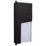 LED Entryway Wall Pack, 10/15/20W Selectable, 30K/40K/50K CCT Selectable, Bronze Finish
