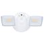 LED Security Light, Dual Head, Field Selectable, White Finish