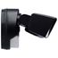 LED Security Light with Nightlight, PIR Sensor, Dual Head, Field Selectable, Black Finish