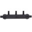 3/4" x 3/4" x 1/2" PureFlow PolyAlloy PEX Crimp Flow Through Manifold (3 Outlets)