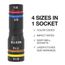Quad-4 Deep Well Heavy-Duty Impact Flip Socket, SAE (Color-Coded)