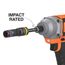 Quad-4 Deep Well Heavy-Duty Impact Flip Socket, SAE (Color-Coded)