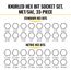 Knurled Hex Bit Socket Set, SAE and Metric, '33-Pieces