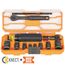 KNECT Flip-16 Ratcheting Impact Flip Socket Screwdriver Set, SAE/Metric