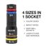 KNECT Quad-12 Deep-Well Heavy Duty Impact Flip Socket Set, 6 Piece, SAE