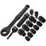 KNECT 3/8" Drive Impact-Rated Pass Through Socket Set, 15 Piece