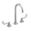 Monterrey 8" Widespread Gooseneck Faucet w/ Wrist Blade Handles 1.5 gpm/5.7 Lpm Laminar Flow in Spout Base (Chrome), 6540180.002