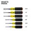 Hollow Magnetic Color-Coded Heavy-Duty Nut Driver Set, 6-Piece (1/4" to 9/16")