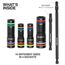 KNECT Quad-16 Heavy Duty Impact Flip Socket Set, 6 Piece, SAE and Metric